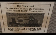 Steamer Trunk From 1890-1920 From The San Diego Trunk Co Ca.
