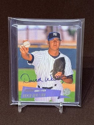 2000 Topps Stadium Club DAVID WALLING #240 SIGNED AUTO On Card New York Yankees