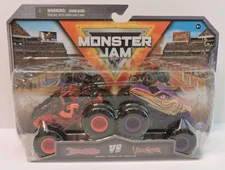 2025 MONSTER JAM SERIES TRUCKS 1:64 DOUBLES PACK - THUNDERROARUS vs VELOCIRAPTOR