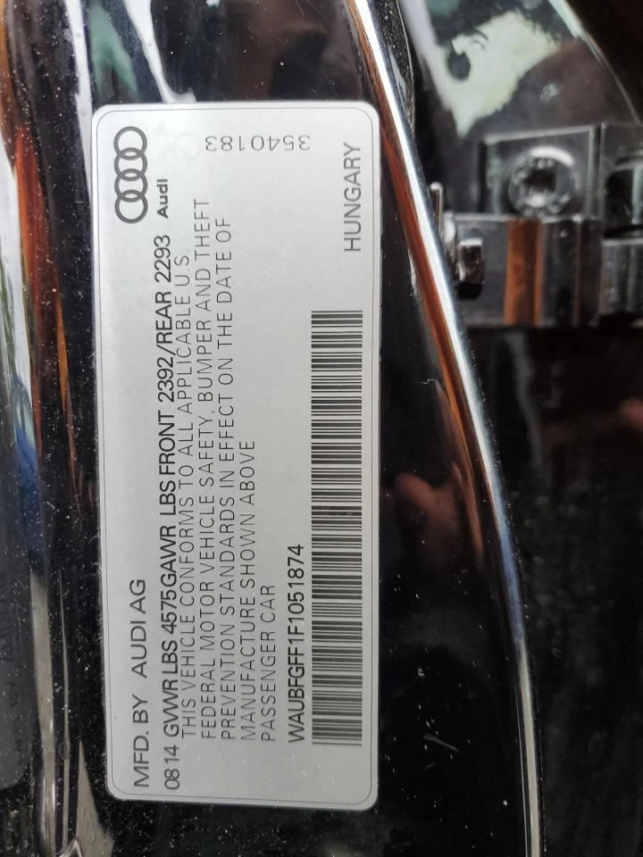 2015 Audi A3 Shifter 4WD 2.00L Used OEM Part 2650177 82000 Miles - Image 4 of 4