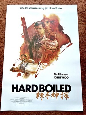 Hard Boiled Kinoplakat Poster A1, GEROLLT, John Woo, Chow Yun Fat, Tony Leung