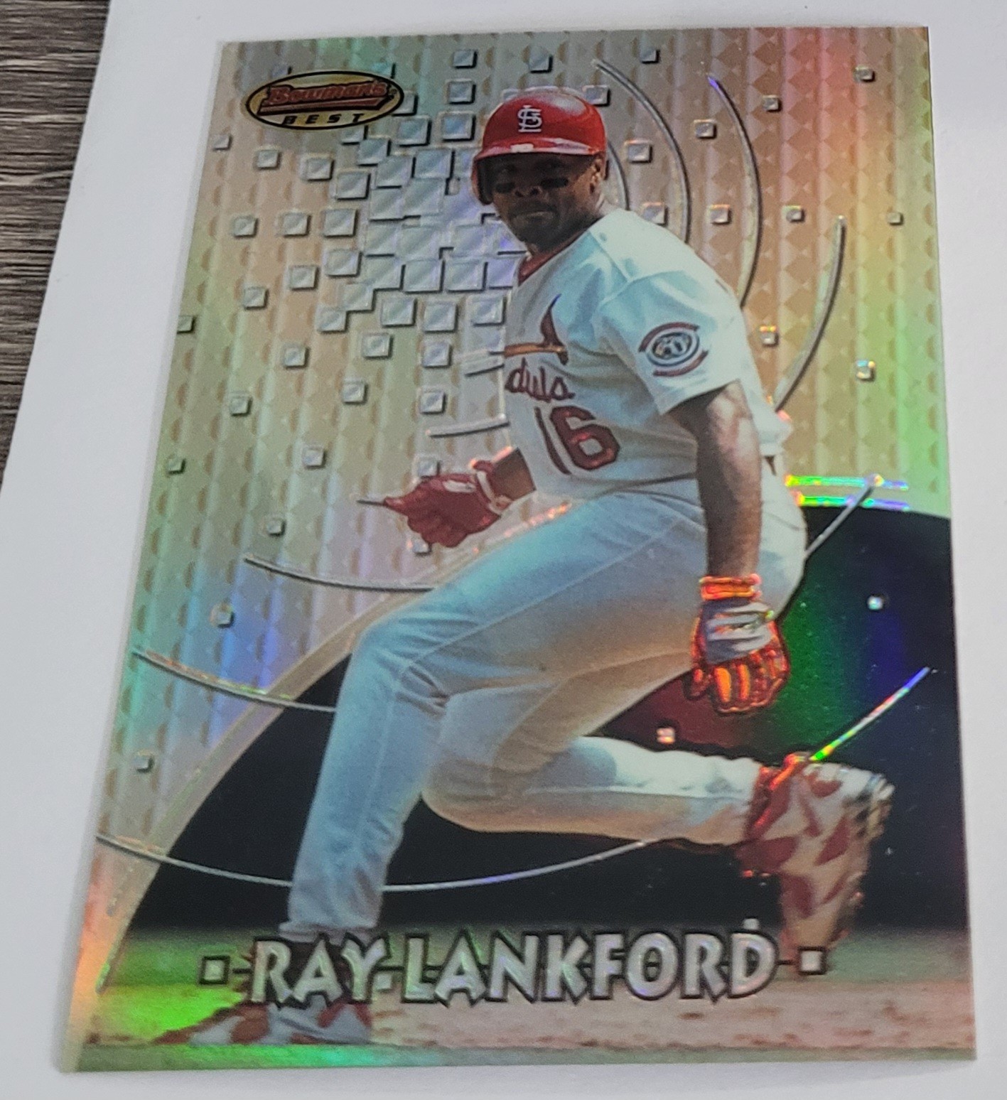 1997 Bowman's Best Refractors #24 Ray Lankford St. Louis Cardinals