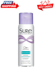 1 PACK Sure Aerosol Unscented Anti-Perspirant Deodorant, 6 oz.
