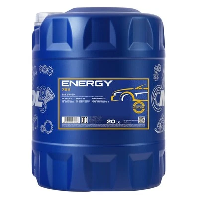 MANNOL Energy Huile Moteur 5W-30 ACEA A3/B4 API SN/CH-4 BMW LL-98 20 L - Photo 1/3