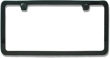 Black Thin Border License Plate Frame Holder