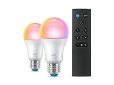 Ampoules Led smart RGB A60 Philips Wiz E27 attachement 2x8.5W 2200-6500K 2pcs - 