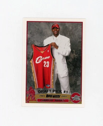 2003-04 Topps LeBron James Rookie Draft Pick Cleveland Cavaliers #221