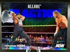 2026 Upper Deck Allure AEW Black & Blue Parallel #94 Powerhouse Hobbs #'d 35/35
