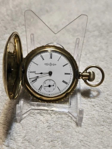 Illinois 6S Pocket Watch Gold Filled Hunter Case *SERVICED*