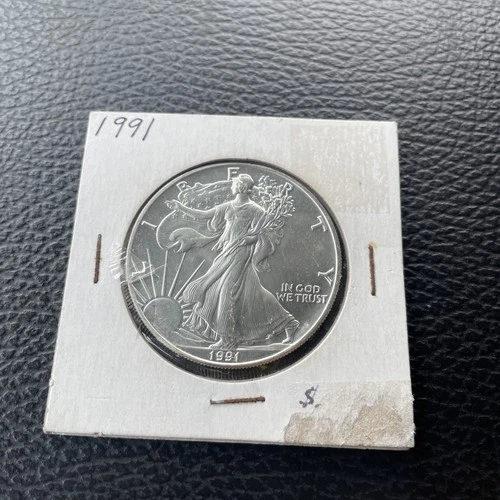 1991 American Silver Eagle 1 Troy Oz. .999 Fine One Dollar BU Uncirculated Coin