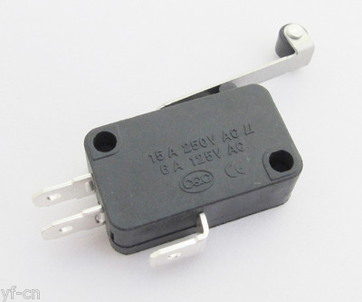 5pcs 15A Micro High Roller Level Long Handle Normally Open/Close Switch 28x16mm