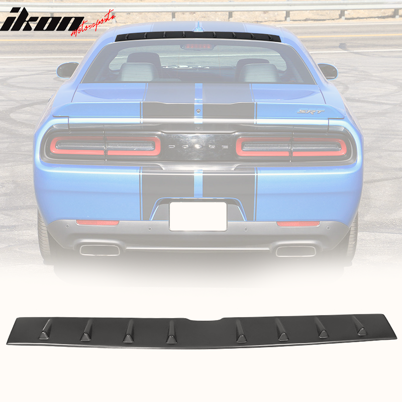 Fits 08-23 Dodge Challenger IKON Shark Fin Roof Vane Spoiler Wing