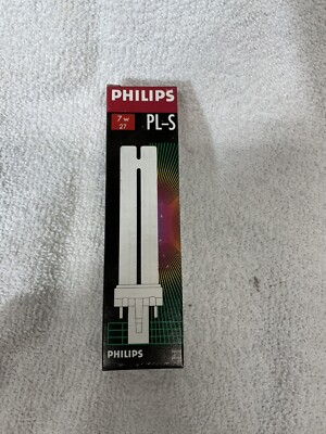Philips Compact Fluorescent Lamps PL-S 7W/27-342568 G23 base Qty 10 