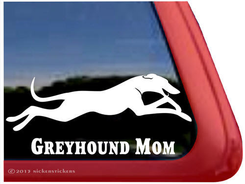 Greyhound Mom | High Quality Vinyl Dog Window Decal Sticker - Bild 1 von 1