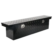 Aluminum 60"X12"X14" Trailer Toolbox Pickup Truck Bed Storage Tool Box +Lock&Key