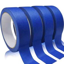 Automotive Masking Tape Blue Refinish Masking Tape Auto Body Paint Tape 4 Rolls