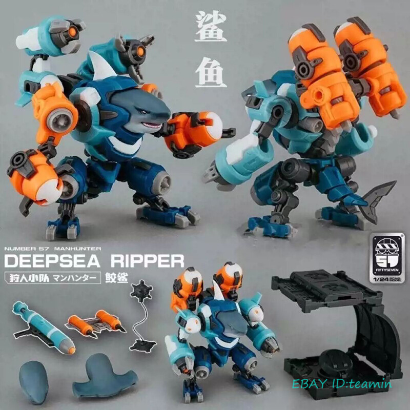 Fiftyseven Numebr 57 MANHUNTER Deepsea Ripper Shark 1/24 Scale