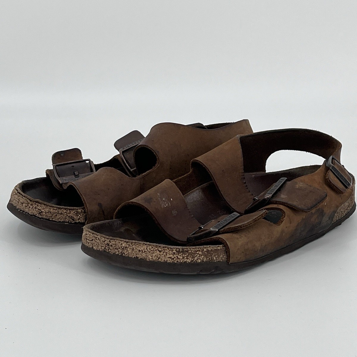 Birkenstock Milano Leather Buckle Straps Sandals Size 39  display picture 1