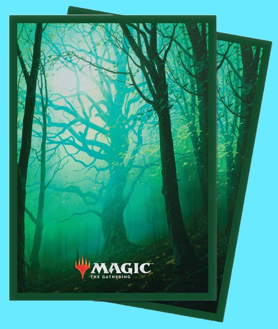 100 ULTRA PRO MAGIC THE GATHERING UNSTABLE LANDS FOREST DECK PROTECTOR