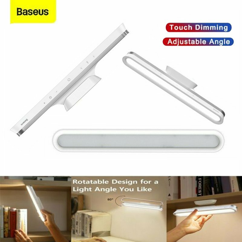 Baseus LED USB Flexible Desk Lamp Dimmable Memory Bed Read Table Study Light