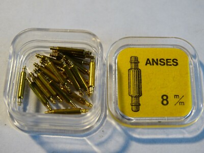 PIÈCE HORLOGERIE MONTRE LOT ANSES 8 mm POUR BRACELET PIÈCE HORLOGERIE MONTRE LOT ANSES 8 mm POUR BRACELET