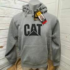 CAT Caterpillar Heavy Machinery Equipment Logo Hoodie Sweatshirt Pullover Medium