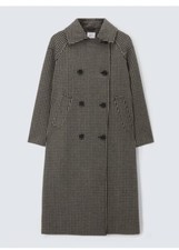 John Lewis Coat Jacket Houndstod Uk 10 Fit Uk12 Wool Blend -oversized Style £249