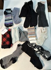 NWT 15 pairs Women's Size 4-10 Fashion Novelty Knee High Crew Ankle Socks