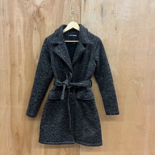 Steve Madden Coat Grey And Black Knit Uk Size Small