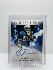 2024 Origins Brenden Rice On Card Auto ROOKIE CARD CHARGERS