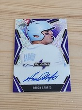 Aaron Sabato 2020 Leaf Flash Portrait Auto Purple #31/35 PA-AS1 Minnesota Twins