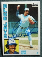 Toronto Blue Jays Star Luis Leal signed autographed 1984 Topps Baseball Card +