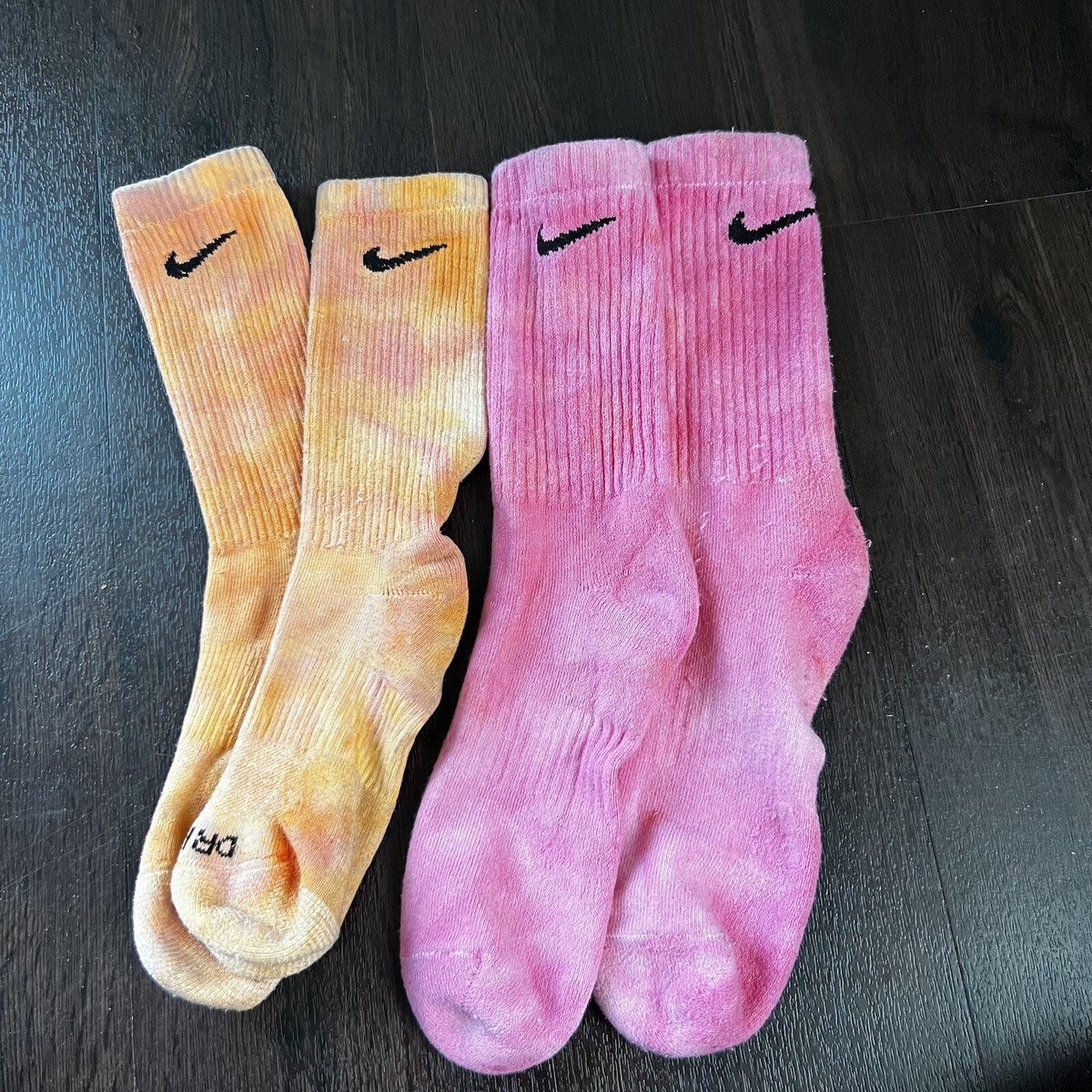 tie dye nike socks pastel