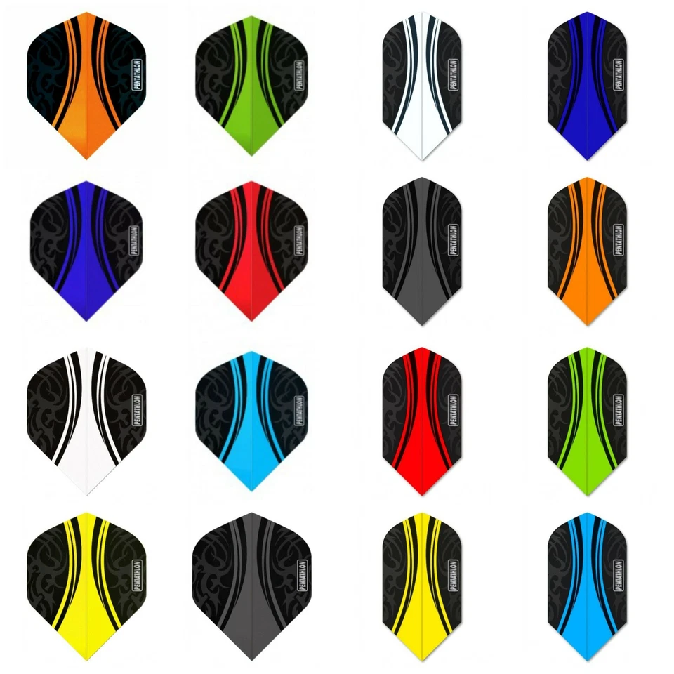 Pentathlon Dart Flights Slim/Standard | 100 Micron | Farbauswahl | Staffelpreise