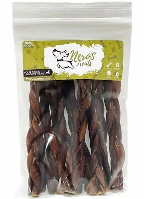 NERO'S TRETAS Dog Treats 6'' Pork Jerky Gullet Sticks 6'' (5 units)