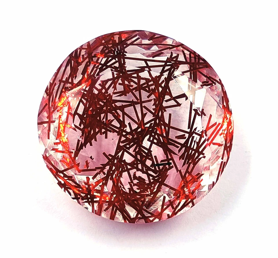 Festival Offer!! Red Quartz 78-80 Ct Certified Transparent Round Shape Gems DKS - Image 2 of 4