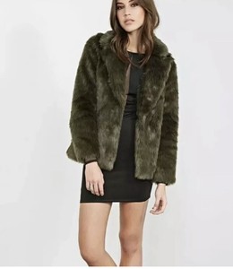 olive fur coat
