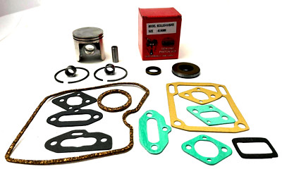 NEW PISTON KIT, BEARINGS & GASKETS, MCCULLOCH SUPER 10-10 PRO MAC 555  1 13/16''