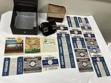 Vintage Sawyers View Master Stereoscope w/ 22 Reels, Reel Catalogue Reel List