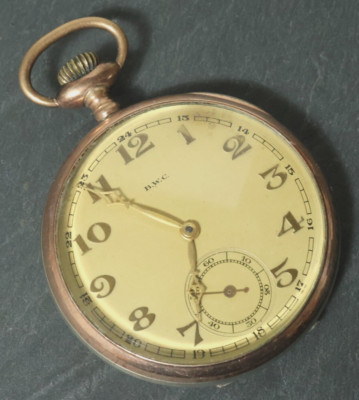 Old Silver BWC Pocket Watch Mens Pocketwatch Watch Watches Silver? Red Gold Runs