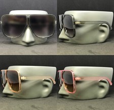 XXL HUGE OVERSIZED BETTY Women Sunglasses Gradient Flat Top Square Shades Gafas
