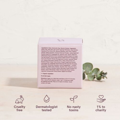 Fleur & Bee Prince Charcoal Detox Clay Mask 2.5oz Vegan Cruelty-Free NEW - Picture 6 of 6