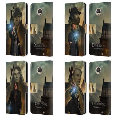 FANTASTIC BEASTS: SECRETS OF DUMBLEDORE CHARACTER LEATHER BOOK CASE MOTOROLA 2