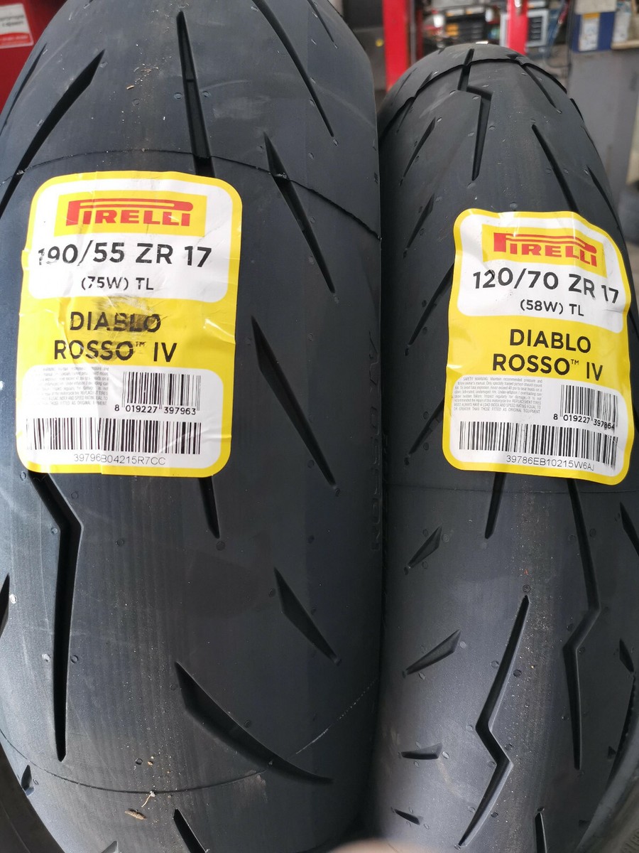 COPPIA DIABLO ROSSO IV PIRELLI 120/70ZR17 190/55ZR17