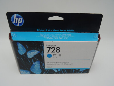 Original HP F9J67A / 728 Tintenpatrone cyan für HP DesignJet T 830 / MFP 24 inch