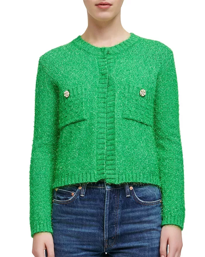 Short green deals cardigan