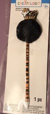 Creatology Novelty Pen with 3D Striped Tiger  Black Pom Pom Topper 10  Easter