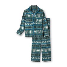 New Boys' Fleece Pajamas 2-PC Top  Pants PJs Skulls  Snowflakes M 7/8 L 10/12