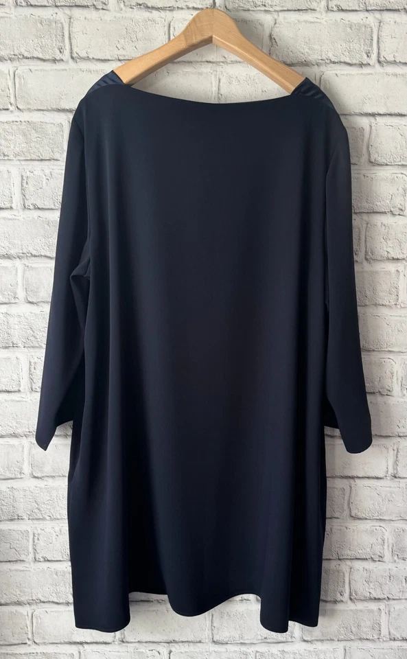 Sallie Sahne Gr 48 Kleid KALLIE A-Linie Dark Blue Dunkelblau NEU - Bild 2 von 4