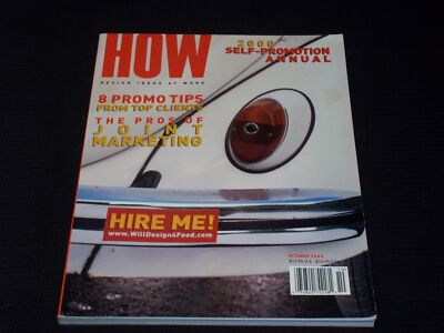 2000 OCTOBER HOW MAGAZINE - SELF PROMOTION ANNUAL FRONT COVER - E 3119
